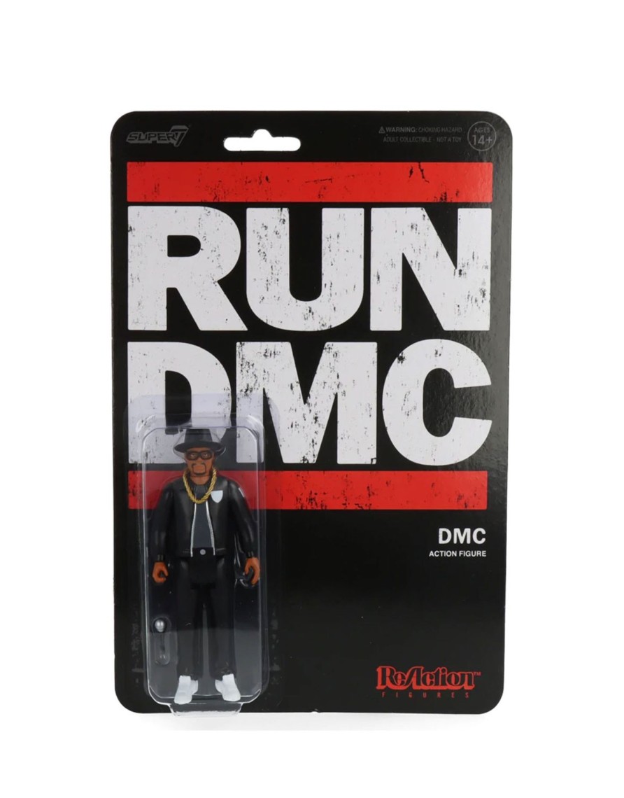 Accessories Super7 | Run Dmc - Darryl "Dmc" Mcdaniels Black Version - Reaction Figure