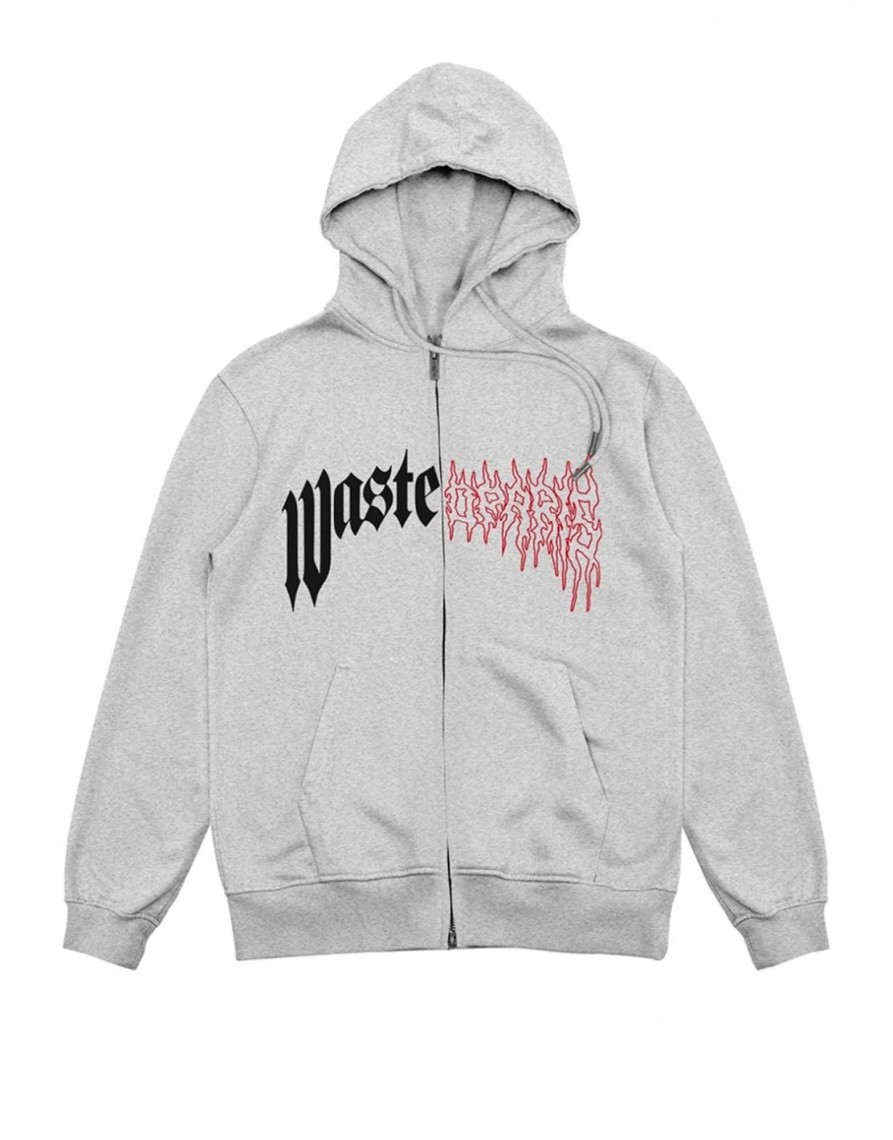 Toj Wasted Paris | Dark Pitcher Zip Hoodie