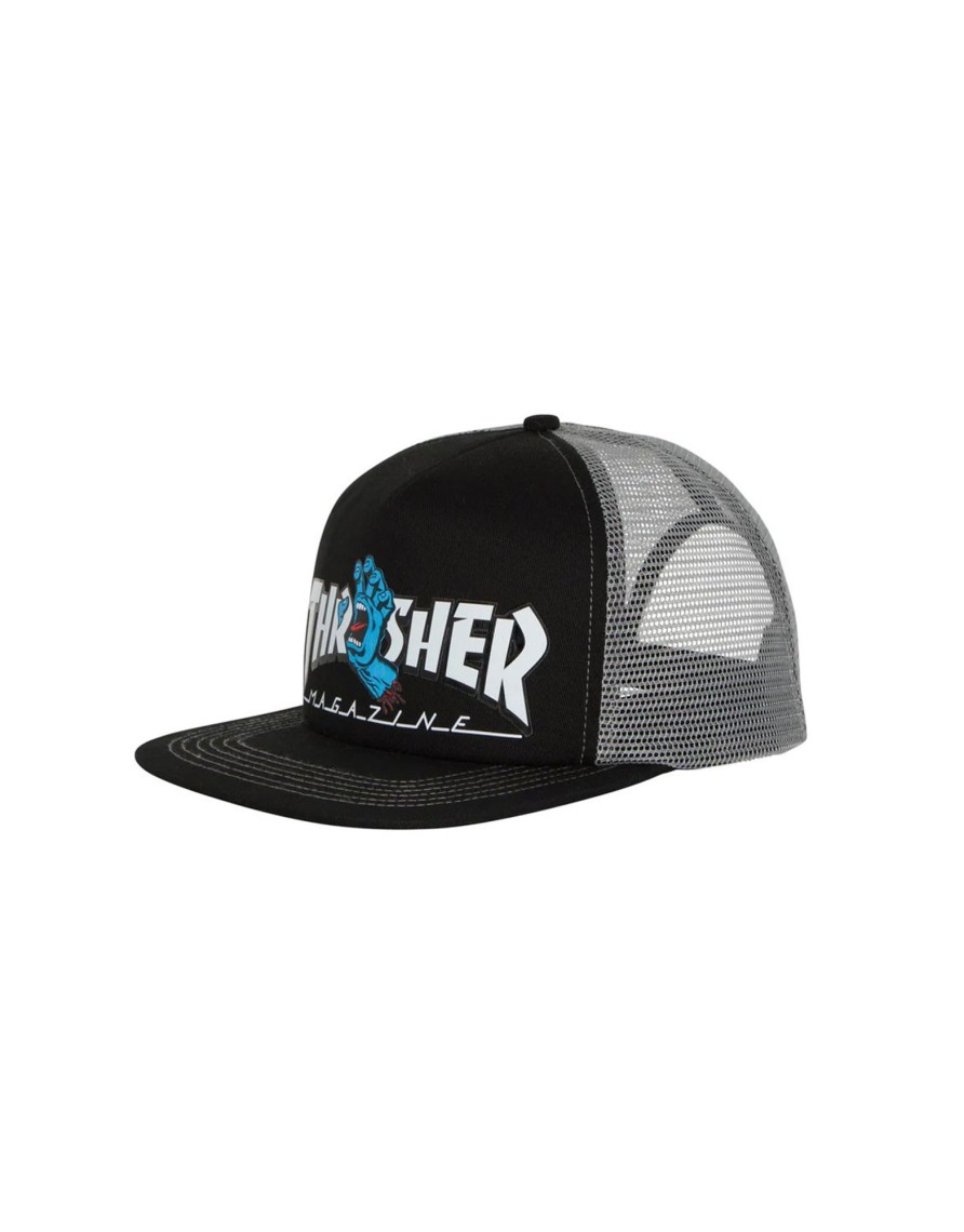 Accessories Thrasher | Santa Cruz X Thrasher Screaming Logo Trucker Cap