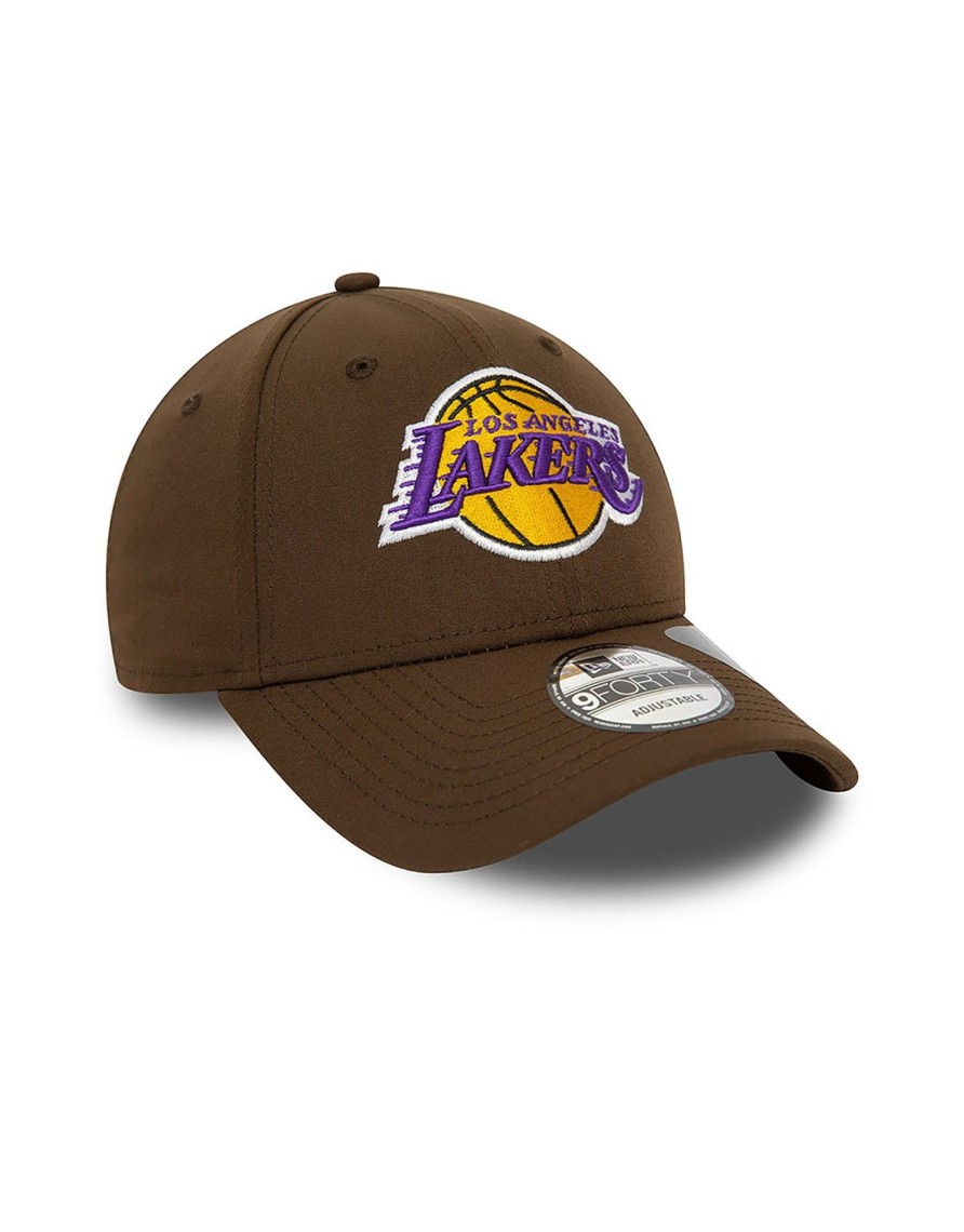 Accessories New Era | La Lakers Nba Repreve Brown 9Forty Adjustable Cap