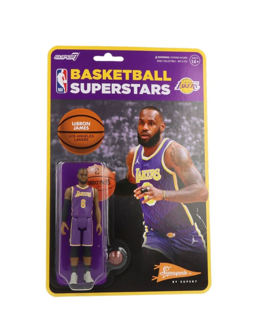 Accessories Super7 | Lebron James (Lakers Purple Statement) - Reaction Figure