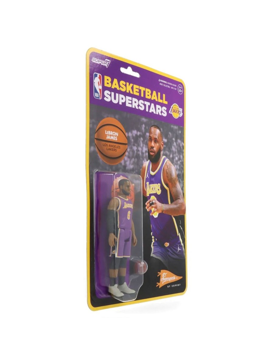 Accessories Super7 | Lebron James (Lakers Purple Statement) - Reaction Figure