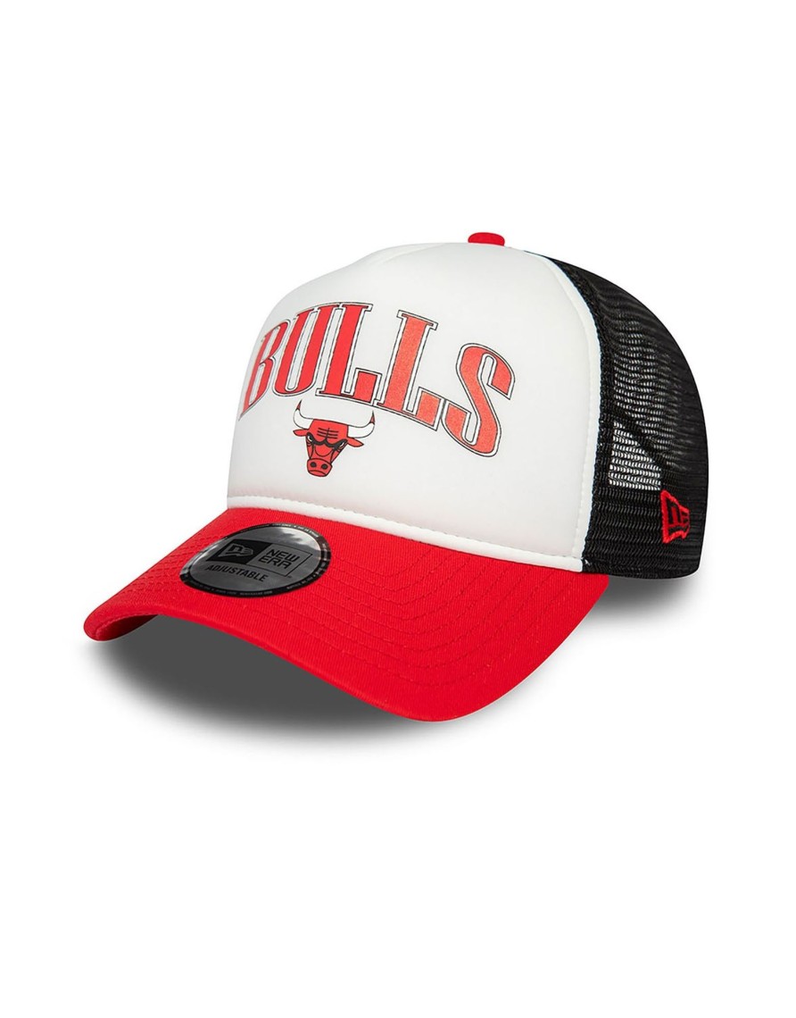 Accessories New Era | Chicago Bulls Nba Retro Red E-Frame Trucker Cap