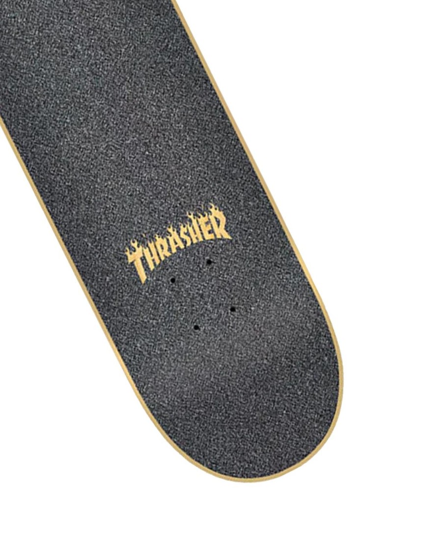 Skateboarding Thrasher | Flame Logo Laser Cut Grip Tape