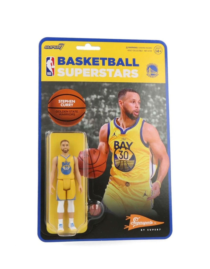 Accessories Super7 | Stephen Curry (Warriors Yellow Statement) - Reaction Figure