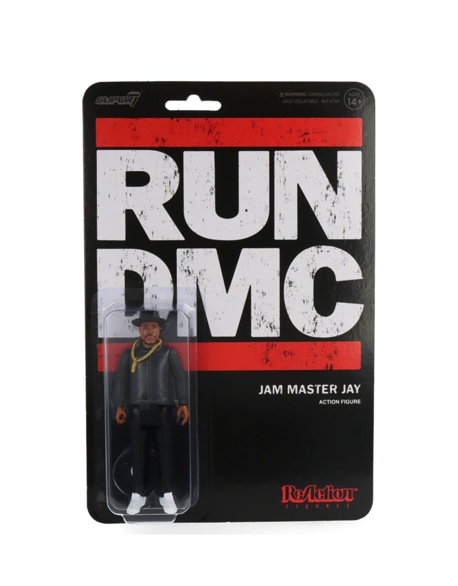 Accessories Super7 | Run Dmc - Jam Master Jay Black Version - Reaction Figure