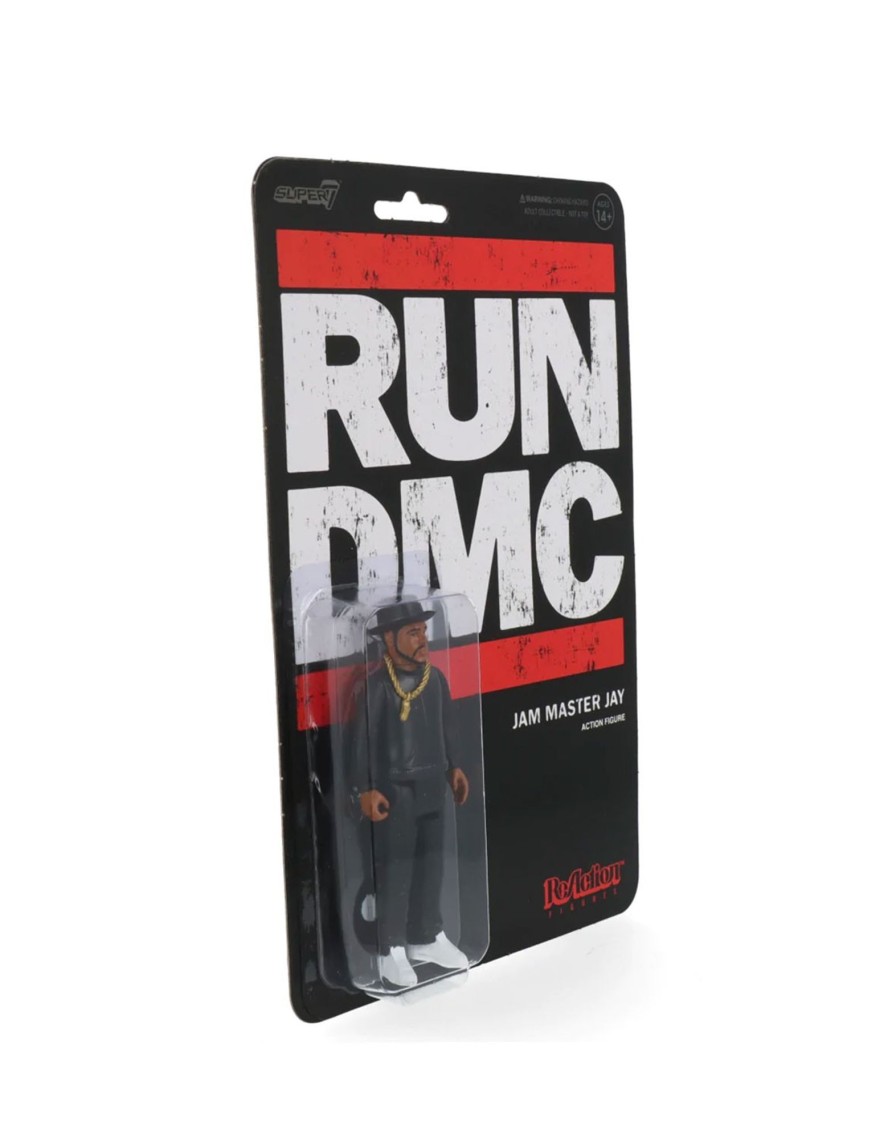 Accessories Super7 | Run Dmc - Jam Master Jay Black Version - Reaction Figure