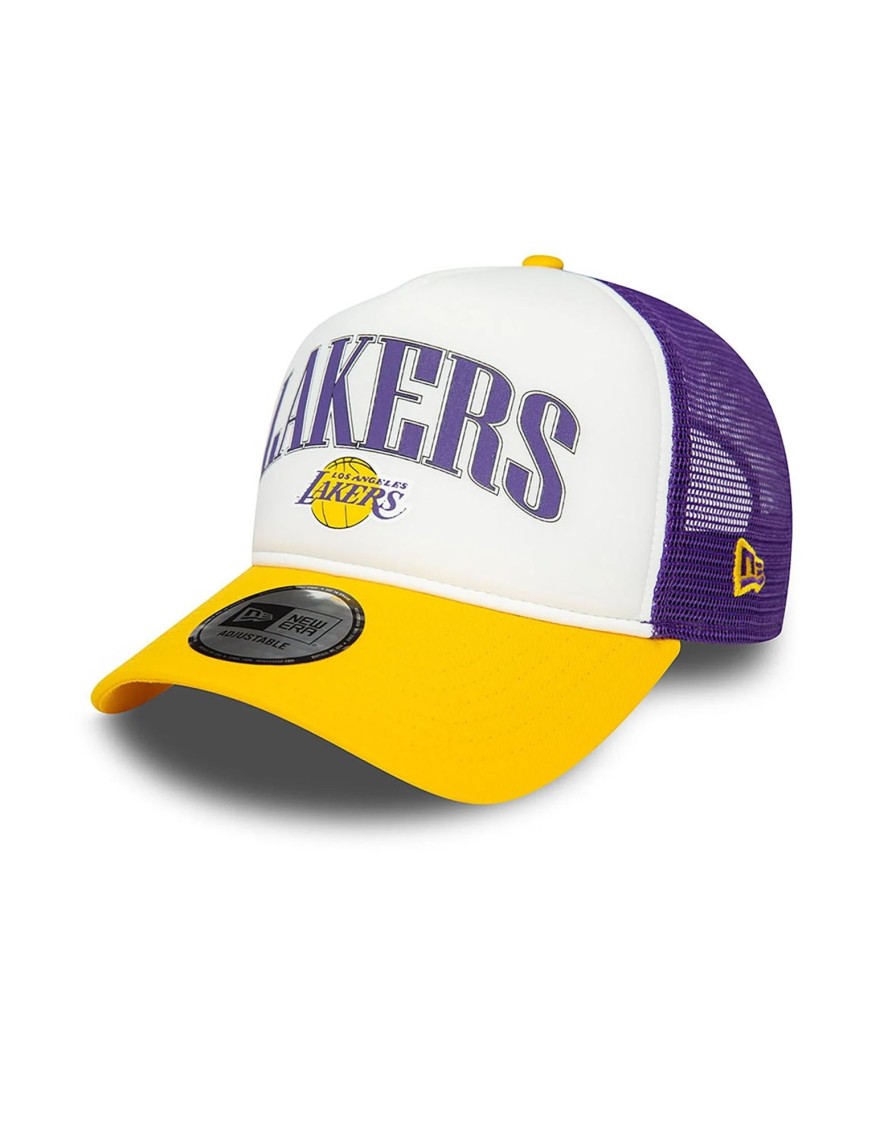 Accessories New Era | La Lakers Nba Retro Purple E-Frame Trucker Cap