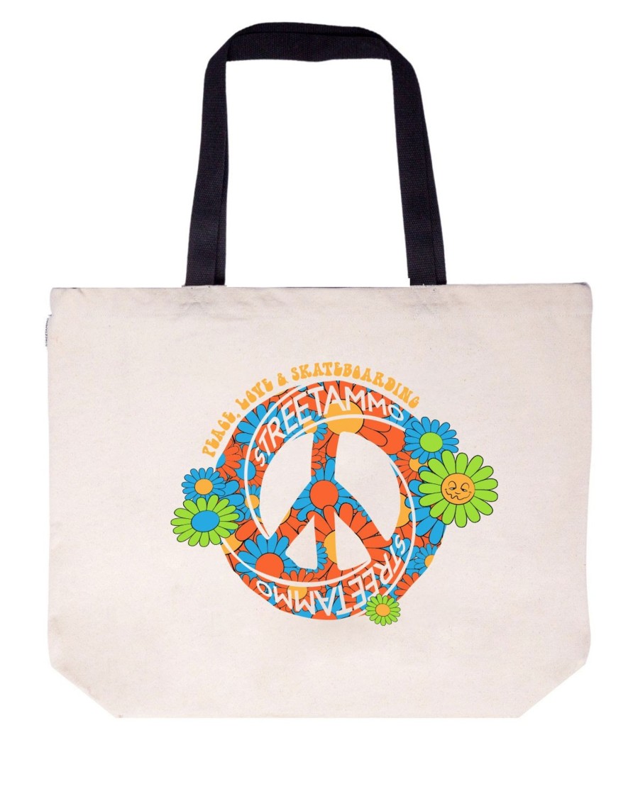 Accessories Streetammo | Peace, Love & Skateboarding Tote Bag