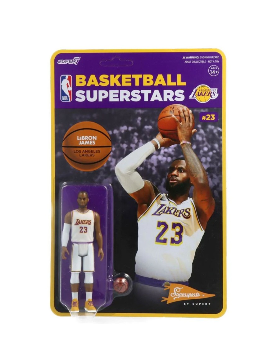 Accessories Super7 | Lebron James Alternate Jersey (Lakers) - Nba - Reaction Figure