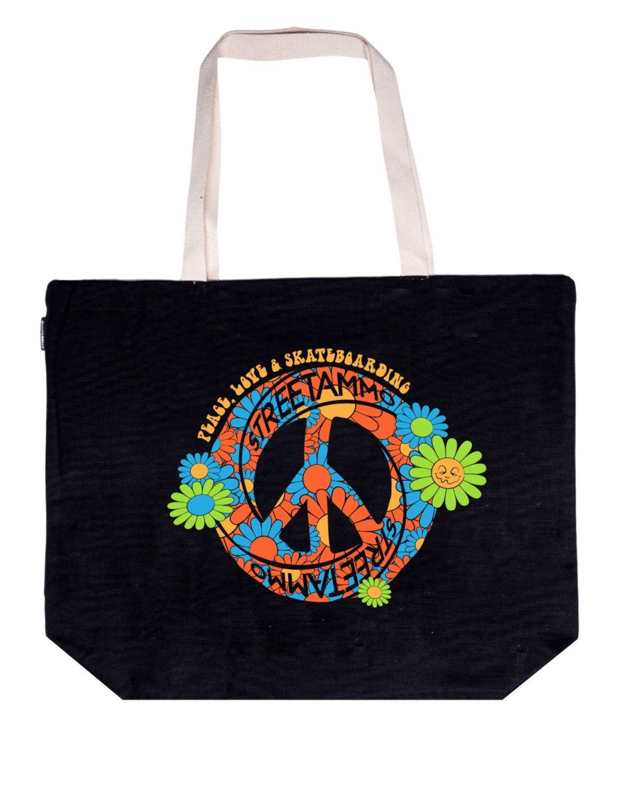 Accessories Streetammo | Peace, Love & Skateboarding Tote Bag