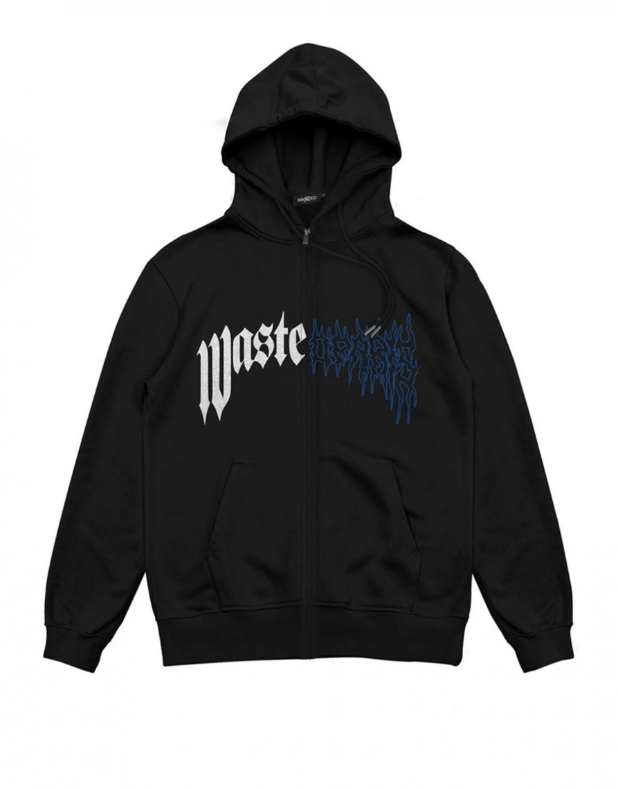 Toj Wasted Paris | Dark Pitcher Zip Hoodie